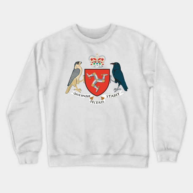 Official seal of Isle of Man Crewneck Sweatshirt by Wickedcartoons